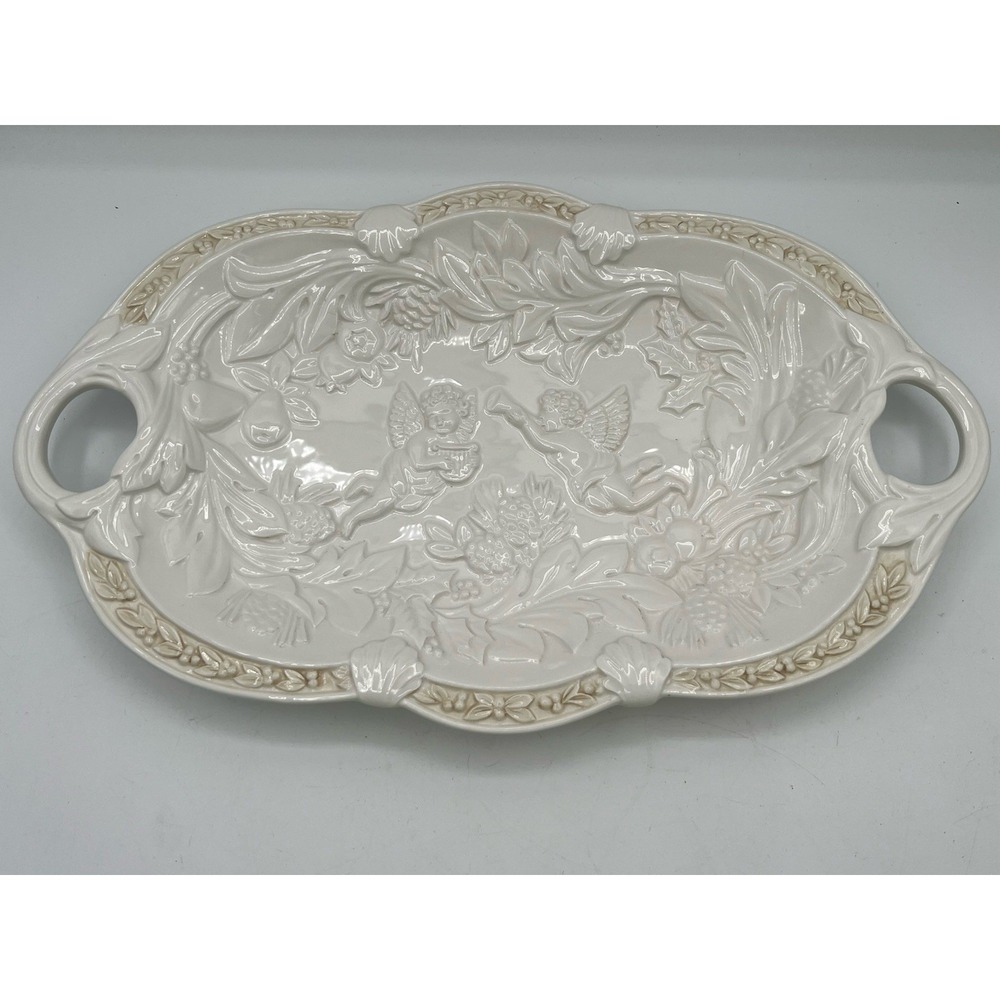 Vintage Butler's Pantry‎ handled hors d'oeuvre tray made by Lenox